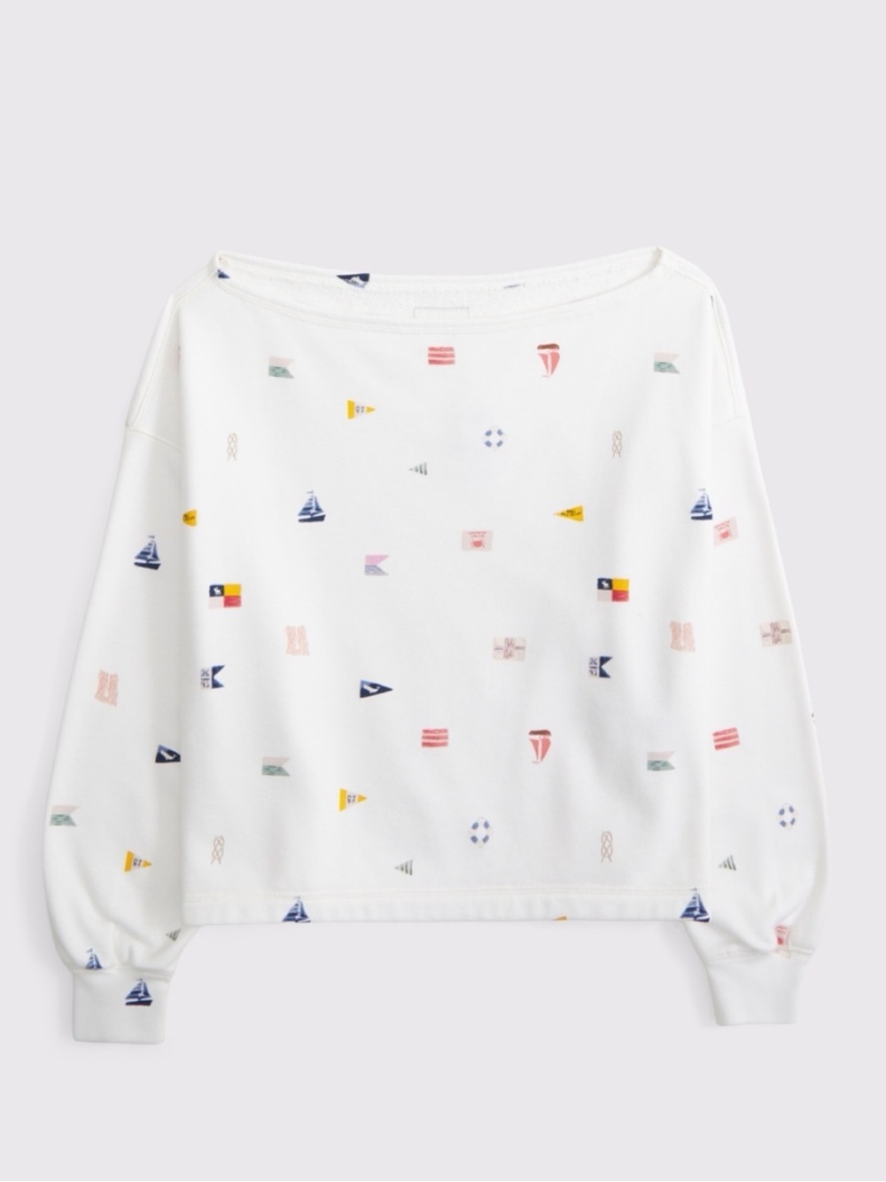 A&F Sunday Terry Off-The-Shoulder Top